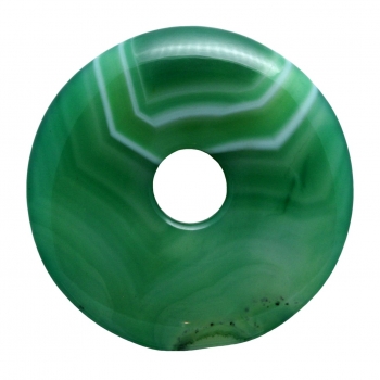 Donut Achat grün 40 mm / #004