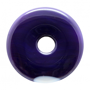 Donut Achat violett 40 mm / #001