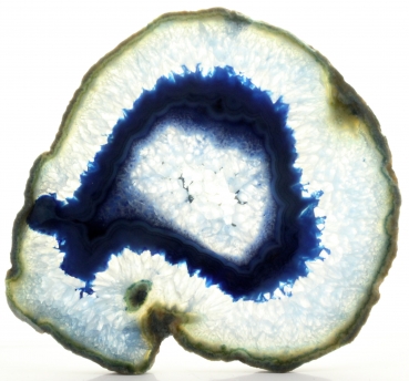 Achatscheibe blau , Gr. 6 / #049