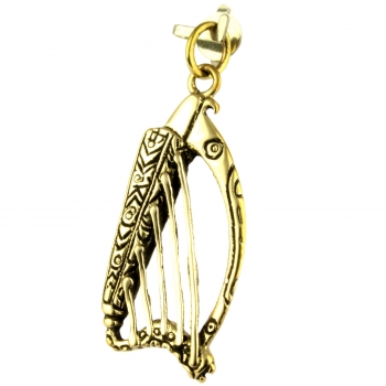 Anhänger Keltische Harfe Bronze