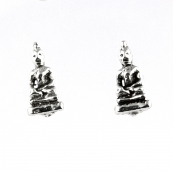 Motivohrstecker Buddha 925er Sterlingsilber