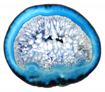 Achatscheibe blau , Gr. 5 / #004