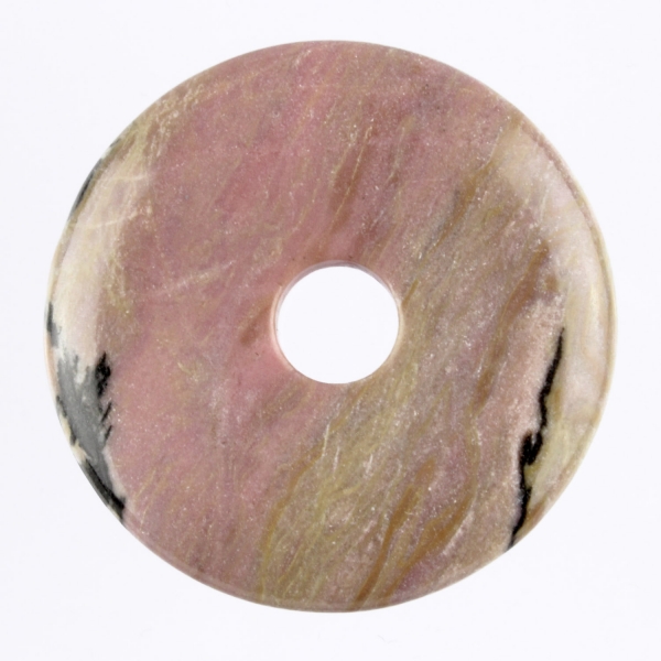 Rhodonit - Heilstein Donut - 4 cm