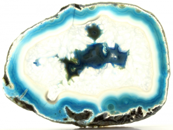 Achatscheibe blau , Gr. 6 / #039