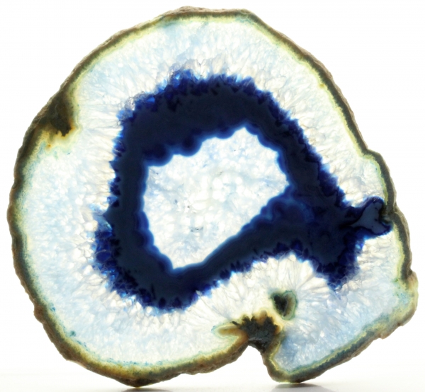 Achatscheibe blau , Gr. 6 / #049