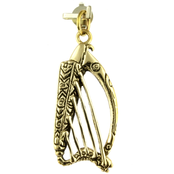 Bronzeanhänger keltische Harfe 