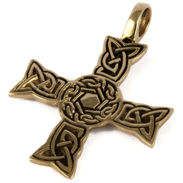 Anhänger keltisches Kreuz Bronze